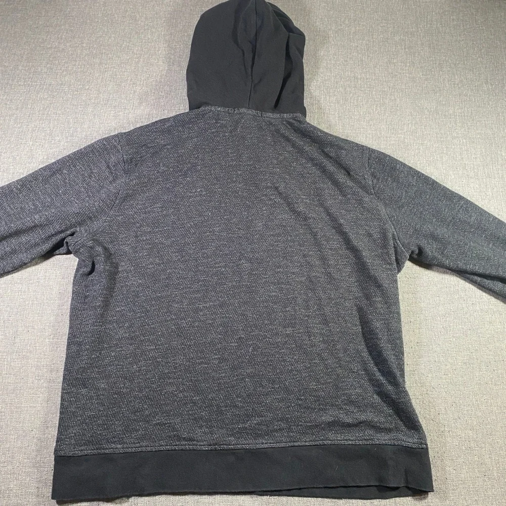 Banana Republic Hoodie‎ Menswear Inspired Pullover Two Button Gray L